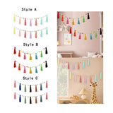 Maxbell Boho Tassel Garland with Colorful Balls for Graduation Party Supplies Style A