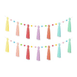 Maxbell Boho Tassel Garland with Colorful Balls for Graduation Party Supplies Style A