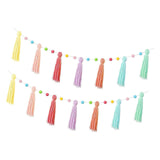 Maxbell Boho Tassel Garland with Colorful Balls for Graduation Party Supplies Style A