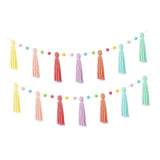 Maxbell Boho Tassel Garland with Colorful Balls for Graduation Party Supplies Style A