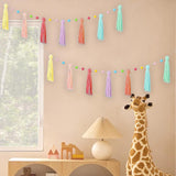 Maxbell Boho Tassel Garland with Colorful Balls for Graduation Party Supplies Style A