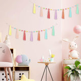 Maxbell Boho Tassel Garland with Colorful Balls for Graduation Party Supplies Style A