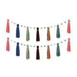 Maxbell Boho Tassel Garland with Colorful Balls for Graduation Party Supplies Style C