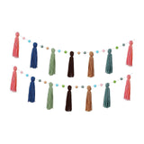 Maxbell Boho Tassel Garland with Colorful Balls for Graduation Party Supplies Style C