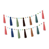 Maxbell Boho Tassel Garland with Colorful Balls for Graduation Party Supplies Style C