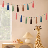 Maxbell Boho Tassel Garland with Colorful Balls for Graduation Party Supplies Style C