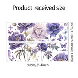 Maxbell Flower Butterfly Wall Sticker Decal Party Office Restroom Door PVC Wallpaper