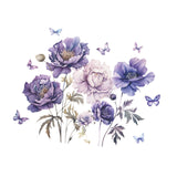 Maxbell Flower Butterfly Wall Sticker Decal Party Office Restroom Door PVC Wallpaper