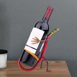Maxbell Wine Rack Metal Unique Handwork Craft Storage for Desktop Kitchen Countertop