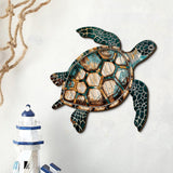 Maxbell Marine Animal Wall Decor 2D Coastal Hanging Decoration for Kitchen Home Pool Sea Turtle Decor