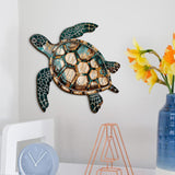 Maxbell Marine Animal Wall Decor 2D Coastal Hanging Decoration for Kitchen Home Pool Sea Turtle Decor
