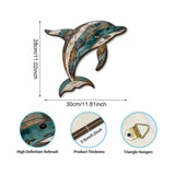 Maxbell Marine Animal Wall Decor 2D Coastal Hanging Decoration for Kitchen Home Pool Fish Wall Decor