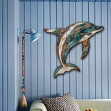 Maxbell Marine Animal Wall Decor 2D Coastal Hanging Decoration for Kitchen Home Pool Fish Wall Decor