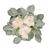 Maxbell Pillar Candle Ring Wreath Beautiful Greenery Garland for Home Party Tabletop