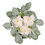 Maxbell Pillar Candle Ring Wreath Beautiful Greenery Garland for Home Party Tabletop