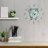 Maxbell Tooth Wall Clock Silent Bedroom Acrylic Decorative Clock Round Hanging Clock