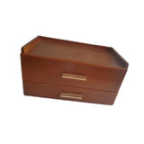 Maxbell Coffee Pod Drawer Double Tier Desktop Storage Box for Office Cabinet Counter Brown