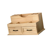 Maxbell Wooden Desktop Storage Cabinet Desk Organizer for Bathroom Vanity Countertop