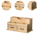 Maxbell Wooden Desktop Storage Cabinet Desk Organizer for Bathroom Vanity Countertop