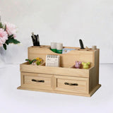 Maxbell Wooden Desktop Storage Cabinet Desk Organizer for Bathroom Vanity Countertop