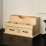 Maxbell Wooden Desktop Storage Cabinet Desk Organizer for Bathroom Vanity Countertop