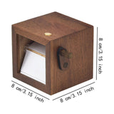 Maxbell Photo Flip Book Frame DIY Hand Motion for Wedding Graduation Valentine's Day 8 Piece Dark Brown