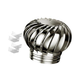 Maxbell Non Power Roof Ventilator Weatherproof Rotating Roof Vent for Houses Chimney