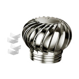Maxbell Non Power Roof Ventilator Weatherproof Rotating Roof Vent for Houses Chimney