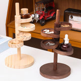 Maxbell Jewelry Organizer Desktop Jewelry Display Stand for Rings Earrings Bracelets Wood color