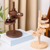 Maxbell Jewelry Organizer Desktop Jewelry Display Stand for Rings Earrings Bracelets Wood color