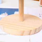 Maxbell Jewelry Organizer Desktop Jewelry Display Stand for Rings Earrings Bracelets Wood color