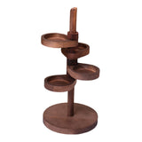 Maxbell Jewelry Organizer Desktop Jewelry Display Stand for Rings Earrings Bracelets Brown