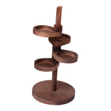 Maxbell Jewelry Organizer Desktop Jewelry Display Stand for Rings Earrings Bracelets Brown