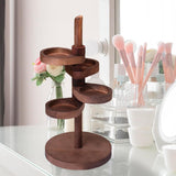 Maxbell Jewelry Organizer Desktop Jewelry Display Stand for Rings Earrings Bracelets Brown