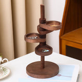 Maxbell Jewelry Organizer Desktop Jewelry Display Stand for Rings Earrings Bracelets Brown