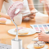 Maxbell Mini Portable USB Fan Lightweight Versatile for Commuting Accessory Desk Fan White