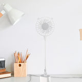 Maxbell Mini Portable USB Fan Lightweight Versatile for Commuting Accessory Desk Fan White