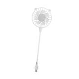 Maxbell Mini Portable USB Fan Lightweight Versatile for Commuting Accessory Desk Fan White