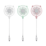 Maxbell Mini Portable USB Fan Lightweight Versatile for Commuting Accessory Desk Fan White