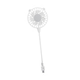 Maxbell Mini Portable USB Fan Lightweight Versatile for Commuting Accessory Desk Fan White