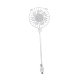 Maxbell Mini Portable USB Fan Lightweight Versatile for Commuting Accessory Desk Fan White