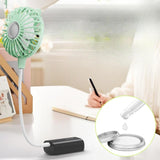 Maxbell Mini Portable USB Fan Lightweight Versatile for Commuting Accessory Desk Fan White