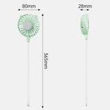 Maxbell Mini Portable USB Fan Lightweight Versatile for Commuting Accessory Desk Fan Light Green