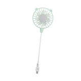 Maxbell Mini Portable USB Fan Lightweight Versatile for Commuting Accessory Desk Fan Light Green