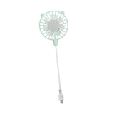 Maxbell Mini Portable USB Fan Lightweight Versatile for Commuting Accessory Desk Fan Light Green