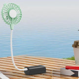 Maxbell Mini Portable USB Fan Lightweight Versatile for Commuting Accessory Desk Fan Light Green