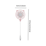 Maxbell Mini Portable USB Fan Lightweight Versatile for Commuting Accessory Desk Fan Pink