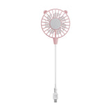 Maxbell Mini Portable USB Fan Lightweight Versatile for Commuting Accessory Desk Fan Pink