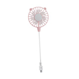 Maxbell Mini Portable USB Fan Lightweight Versatile for Commuting Accessory Desk Fan Pink