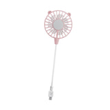 Maxbell Mini Portable USB Fan Lightweight Versatile for Commuting Accessory Desk Fan Pink